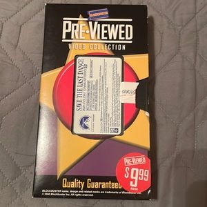 Blockbuster vhs- save the last dance